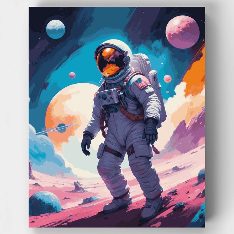 Galactic Planet - Paint by Numbers Kit