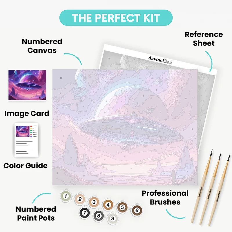 Galactic Horizons - Paint by Numbers Kit