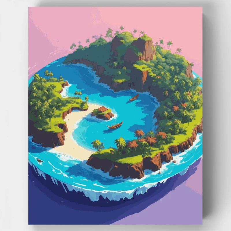 Tropical Oasis - Paint by Numbers Kit