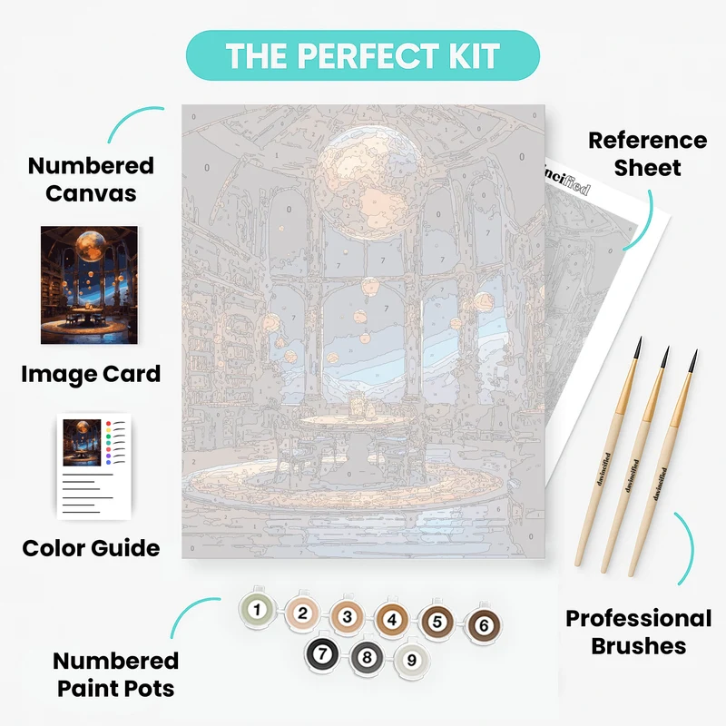 Celestial Library - Paint by Numbers Kit