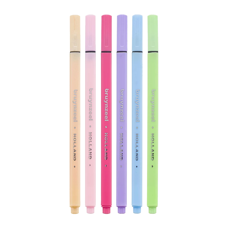 Set finelinerjev Bruynzeel pastelni – 6 kosov / 0,4 mm