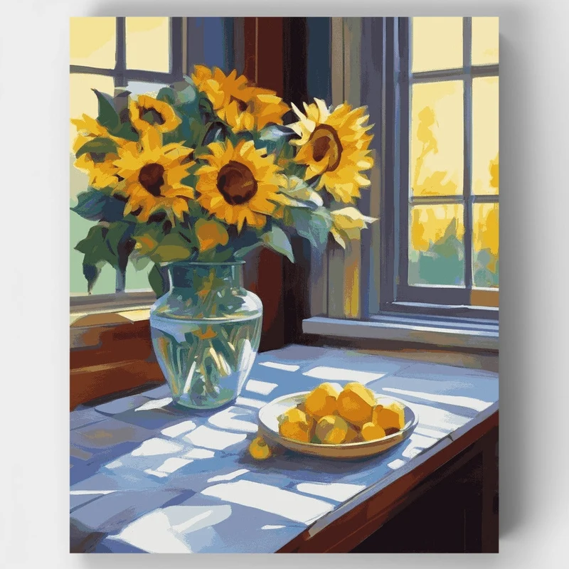 Sunflower Radiance - Paint by Numbers Kit
