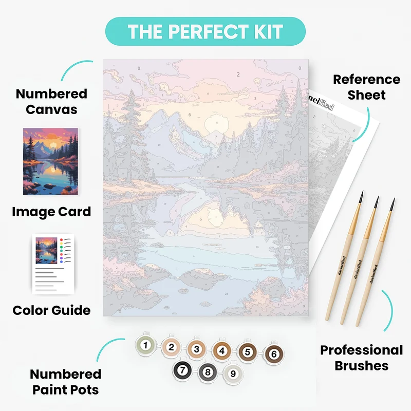 Peaceful Waters - Paint by Numbers Kit