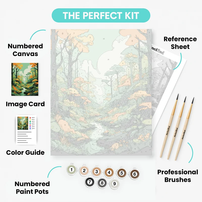 Mystic Stream - Paint by Numbers Kit