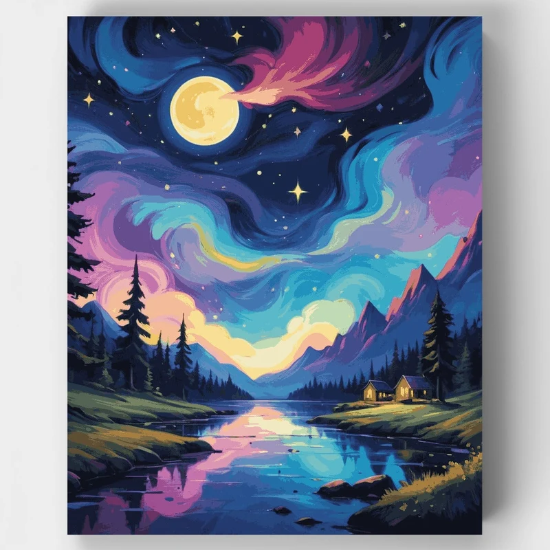 Moonlit Majesty - Paint by Numbers Kit
