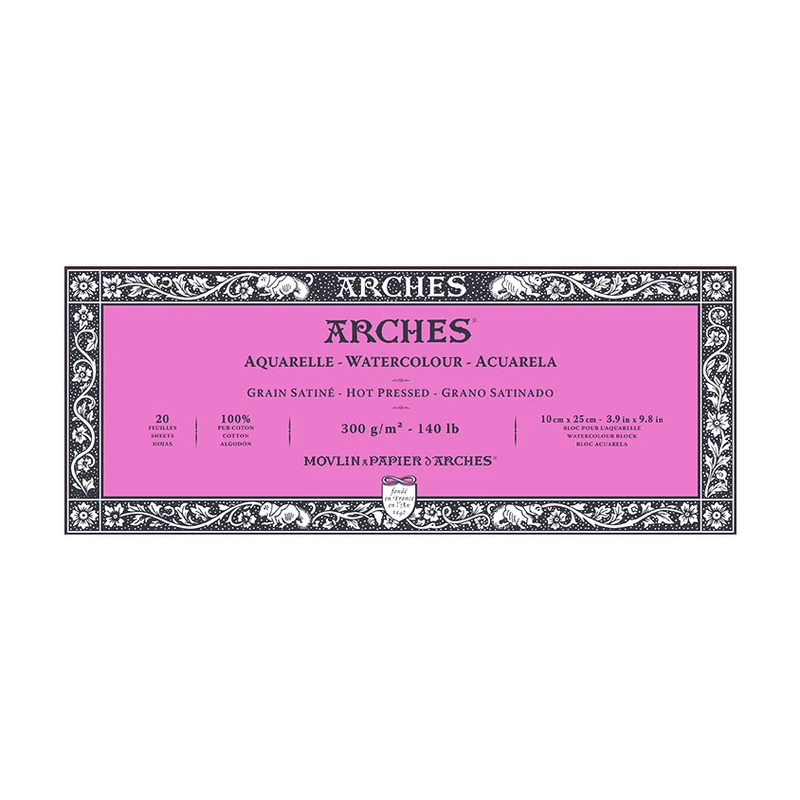Μπλοκ ακουαρέλας ARCHES CP Φυσικό Λευκό 300 g/m² – 20 φύλλα