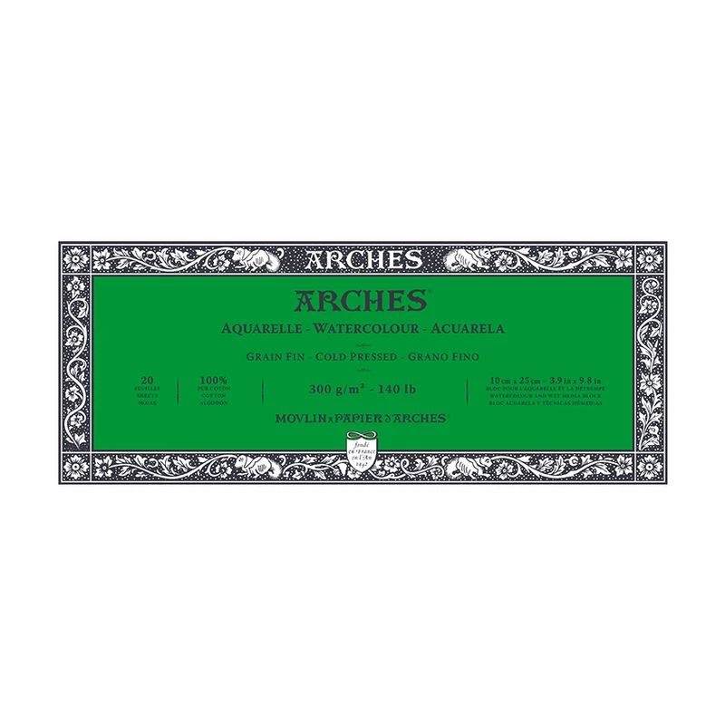Акварелен блок ARCHES CP естествено бял 300 g/m² – 20 листа
