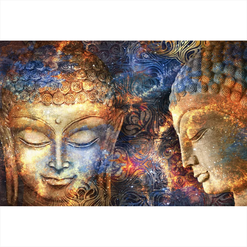 Leinwandbild Magische Buddhas Querformat