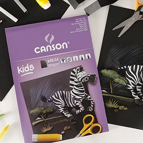 Dječji blok za crtanje CANSON Kids 220 g - 10 listova, 24 x 32 cm, ljepljen