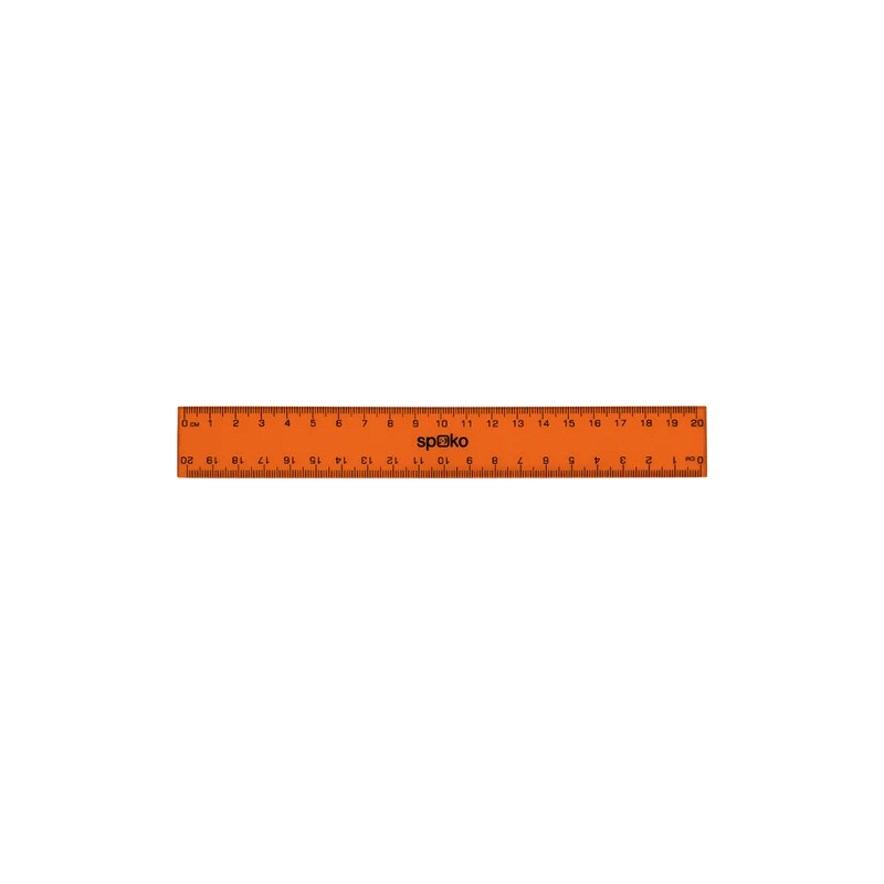 Pravítko Spoko, 20 cm, mix farieb
