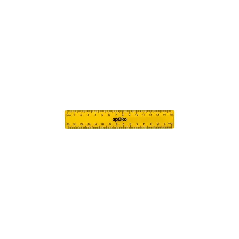 Spoko ploché pravítko, 15 cm, mix farieb