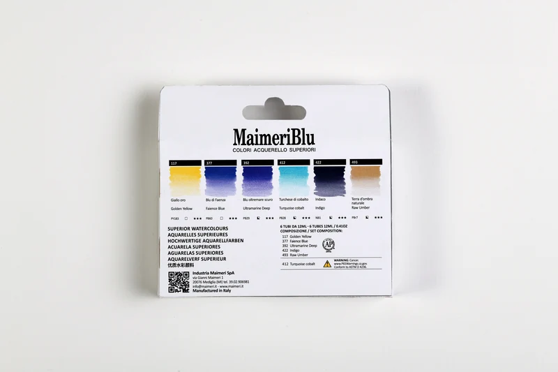 Σετ χρωμάτων ακουαρέλας MAIMERI Maimeri Blu