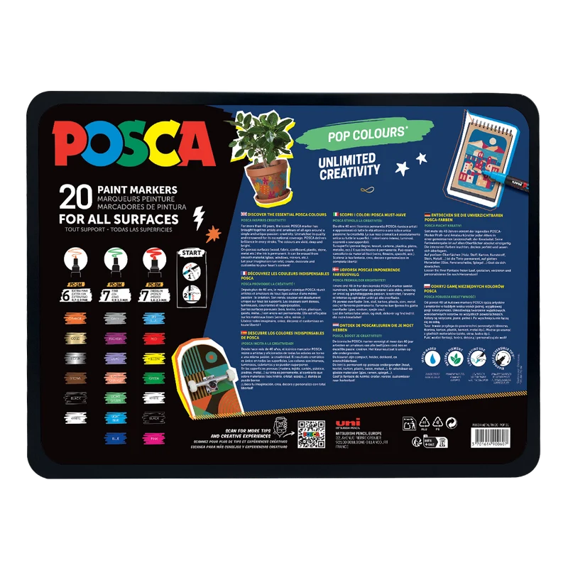 Posca Acrylstifte Set – verschiedene Varianten