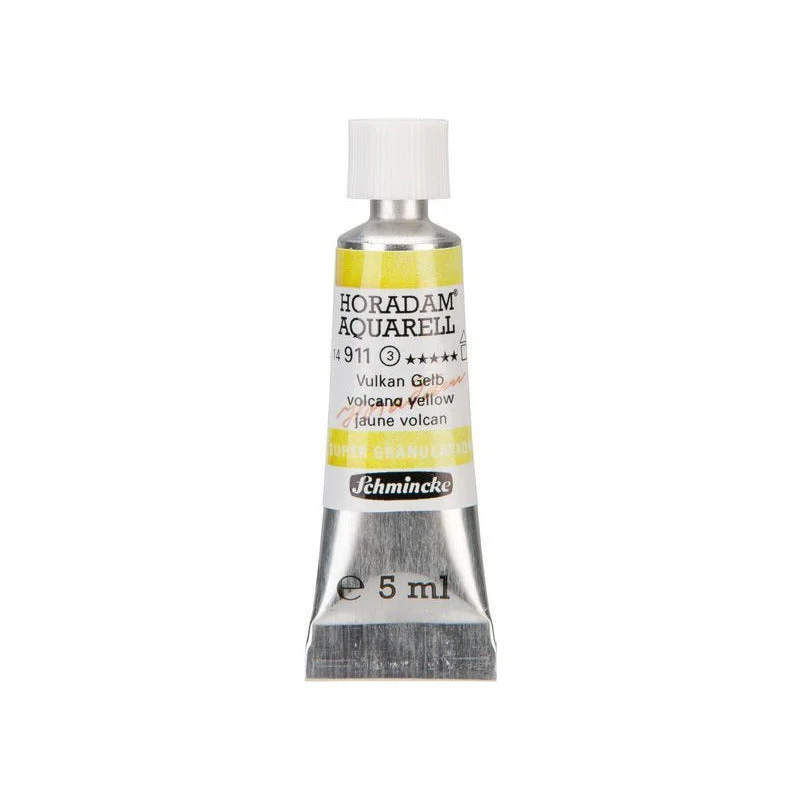 Schmincke Horadam Aquarellfarbe in Tube 5 ml – Volcano yellow