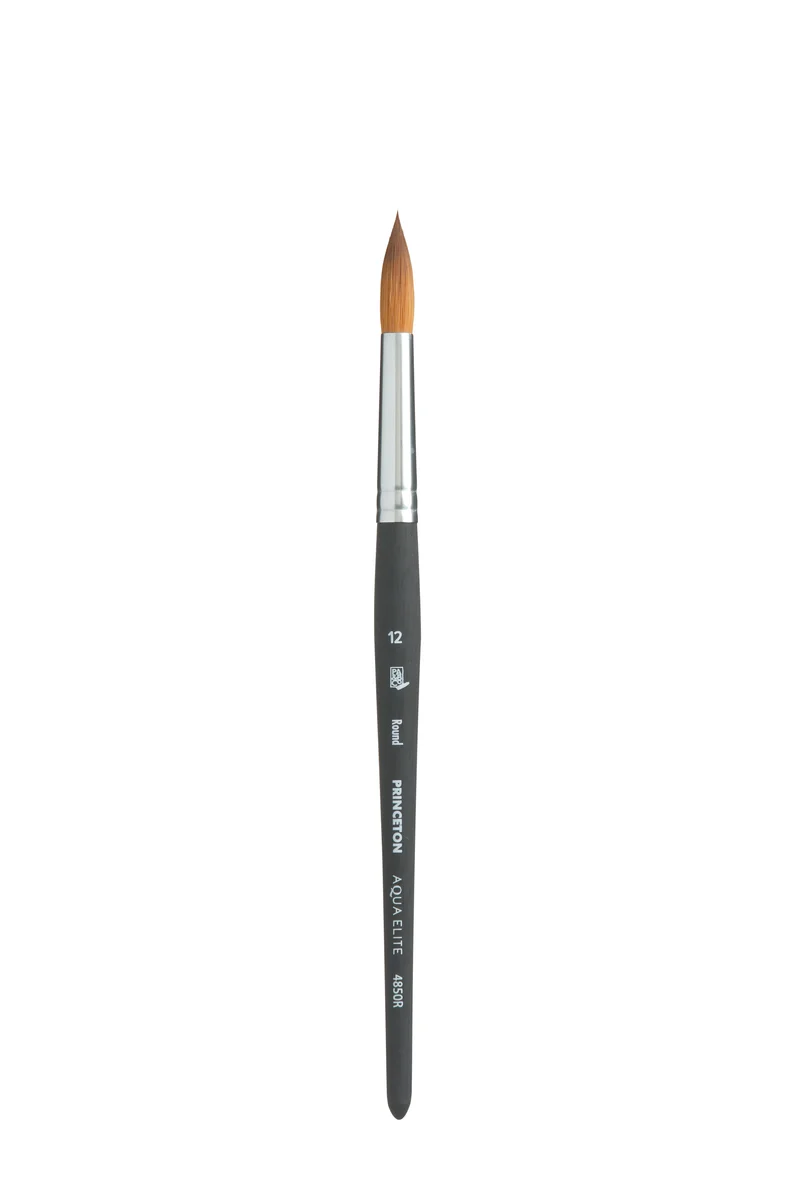 PRINCETON Aqua Elite Aquarellpinsel Rund Synthetik Kolinsky Rotmarder