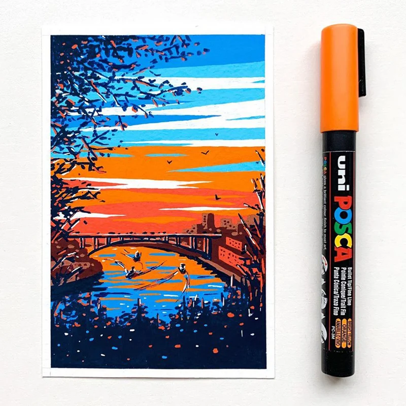 Σετ μαρκαδόροι Posca σε παστέλ χρώματα (8 τμχ)