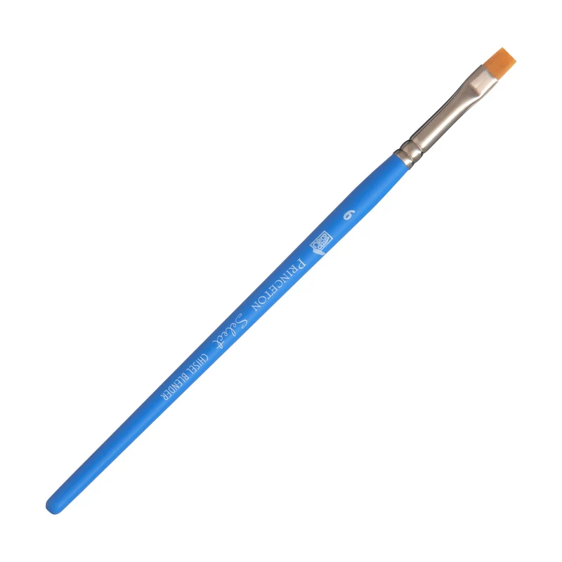 Plochý umelecký štetec PRINCETON Select Chisel Blender s krátkou rúčkou