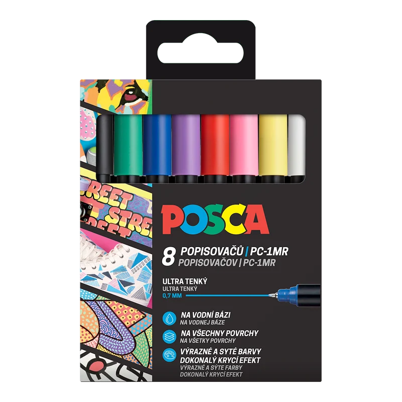 Posca set di pennarelli colorati (8 pz)