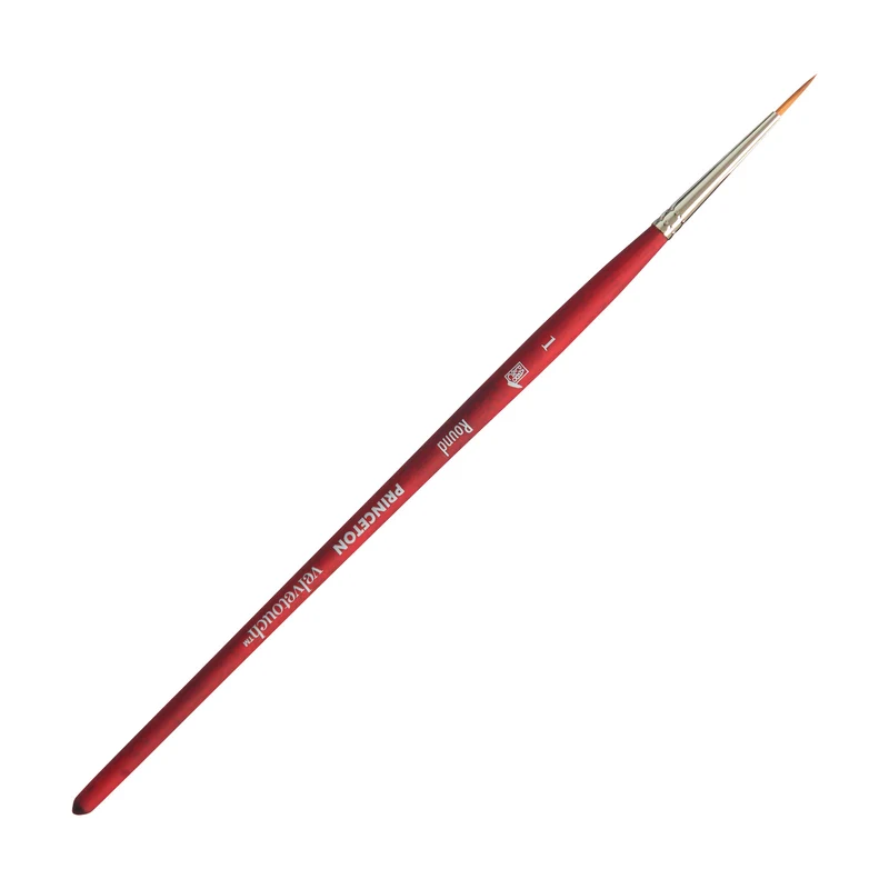 Univerzálny okrúhly štetec PRINCETON Velvetouch s krátkou rúčkou