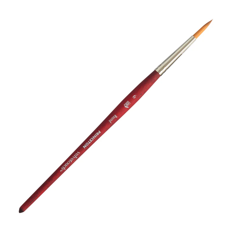 Univerzálny okrúhly štetec PRINCETON Velvetouch s krátkou rúčkou