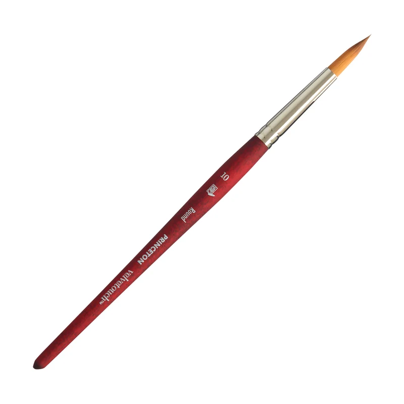 Univerzálny okrúhly štetec PRINCETON Velvetouch s krátkou rúčkou