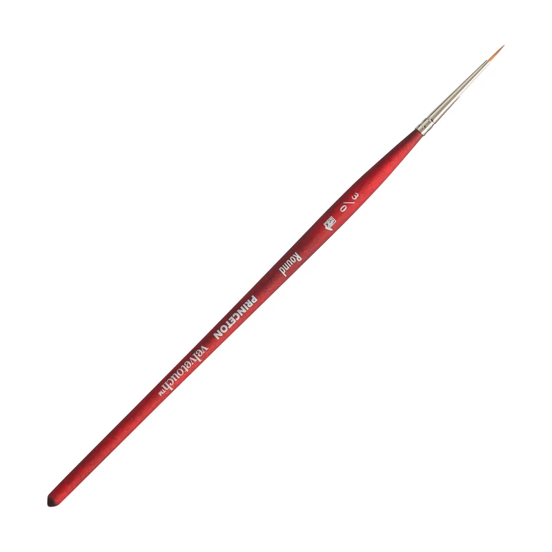 Univerzálny okrúhly štetec PRINCETON Velvetouch s krátkou rúčkou