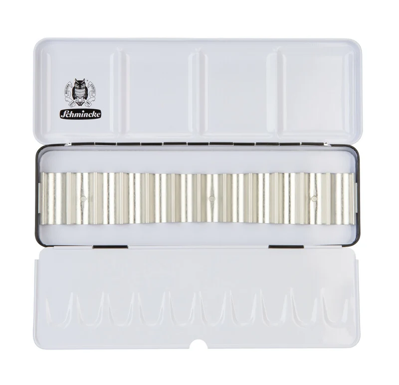 Празна метална кутия Schmincke за 12 x 5 ml туби