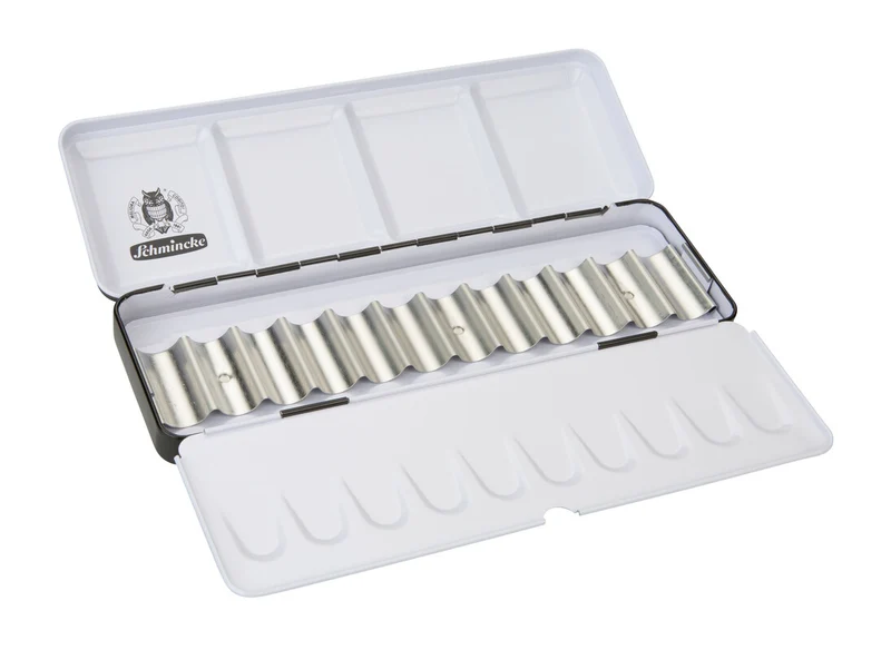 Prazna metalna kutija Schmincke za 12 x 5 ml tuba