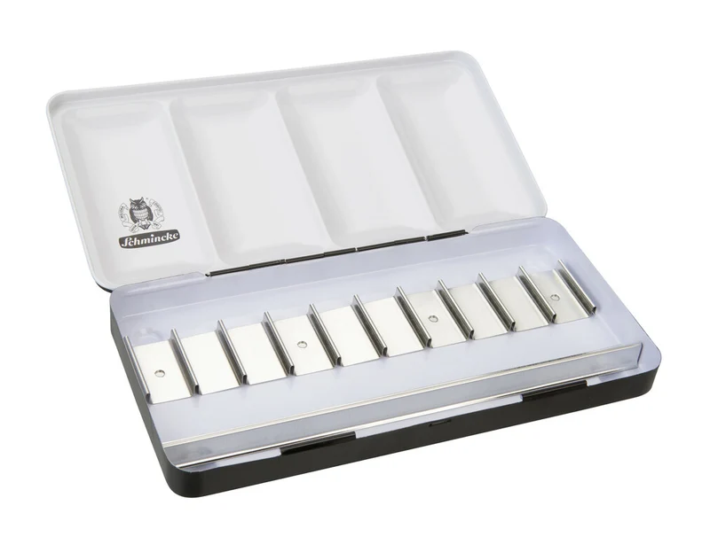 Scatola di metallo vuota Schmincke per 10 tubi da 15 ml
