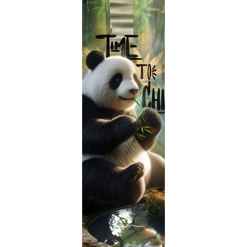 Leinwandbild Pandabär Time to chill Panorama Hoch