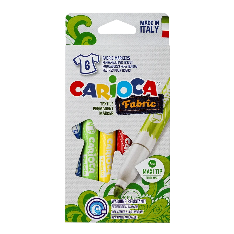Popisovači za tekstil Carioca Maxi / set