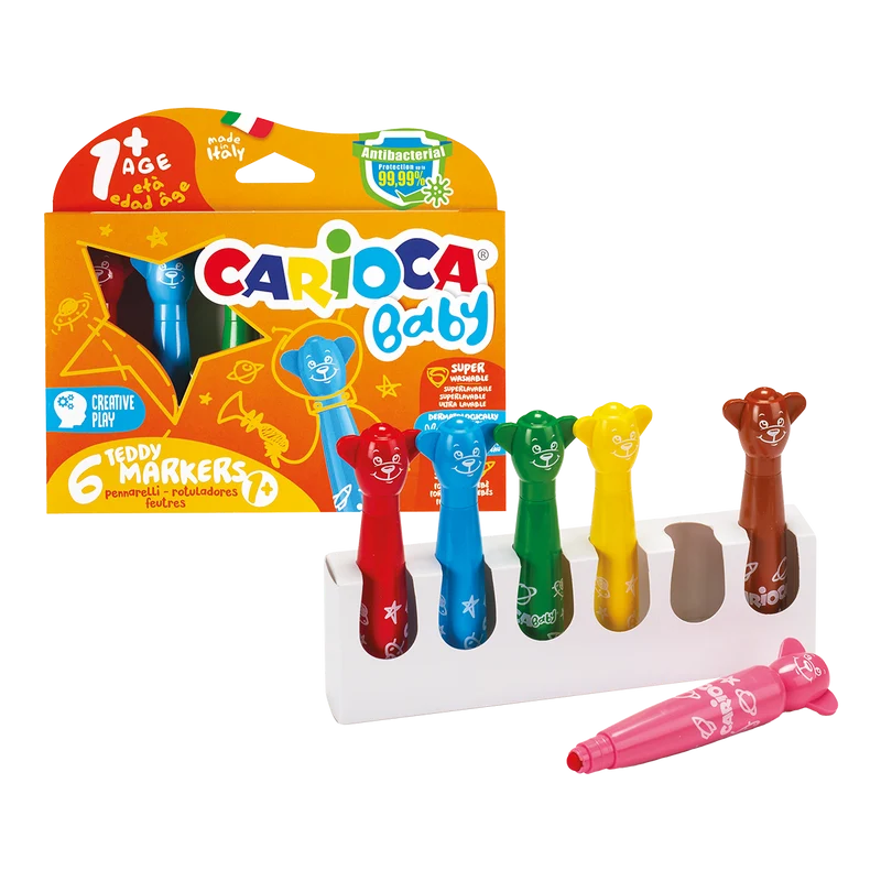 Carioca fixky Baby okrúhly hrot, mix farieb