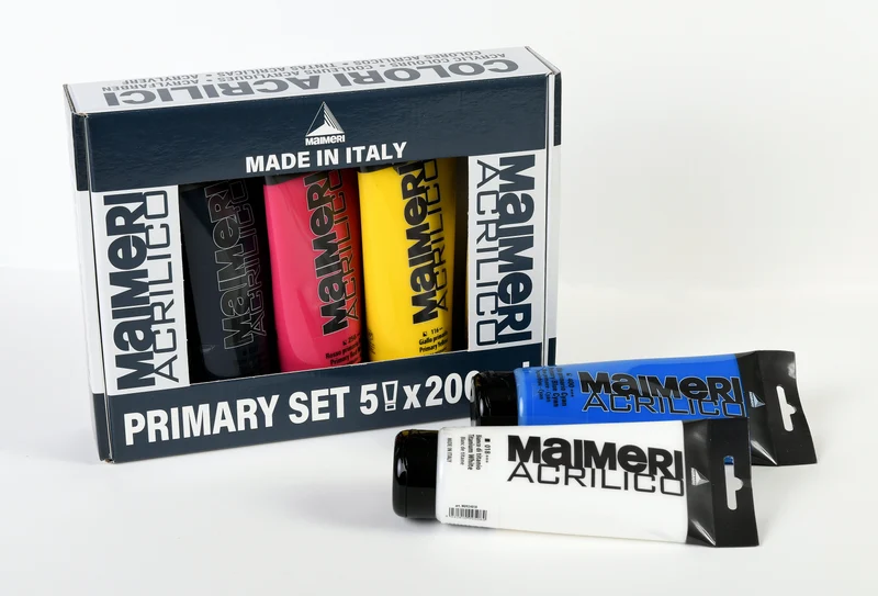 Maimeri Acrilico σετ ακρυλικών χρωμάτων Primary 200 ml