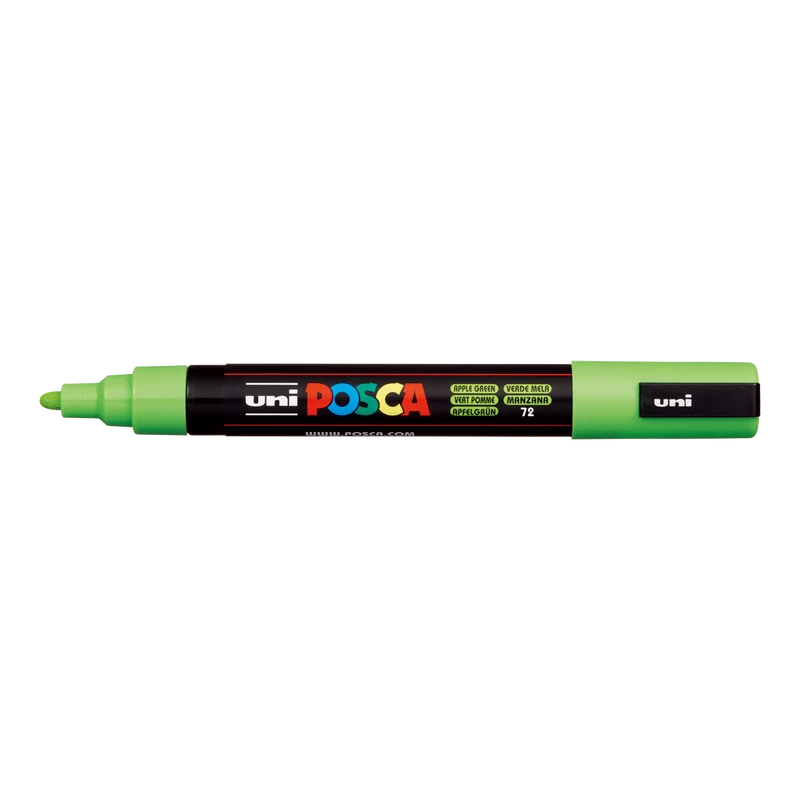 Pennarello acrilico Posca PC-5M, 1,8 – 2,5 mm, verde mela (72)