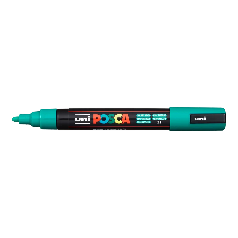 Pennarello Posca PC-5M, 1,8 – 2,5 mm, verde smeraldo (31)