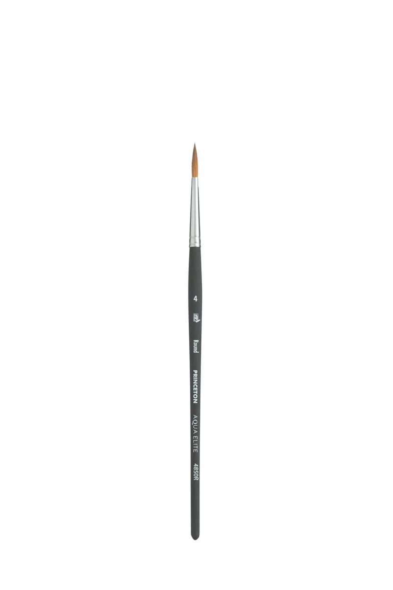 PRINCETON Aqua Elite Aquarellpinsel Rund Synthetik Kolinsky Rotmarder