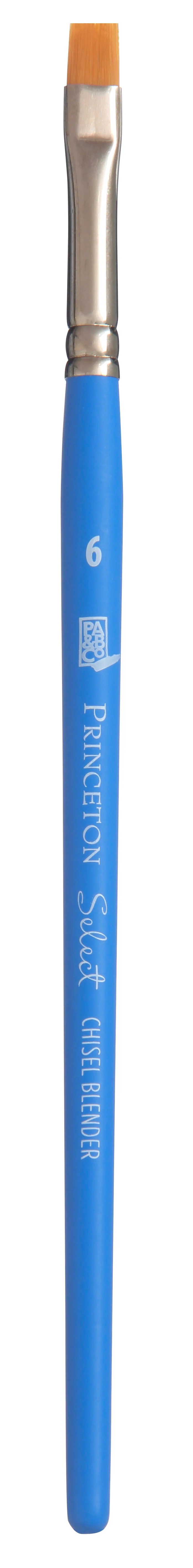 Ploščati umetniški čopič PRINCETON Select Chisel Blender s kratkim ročajem