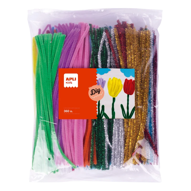 APLI Pfeifenreiniger Jumbo-Großpackung – 360 Stk., Farbmix