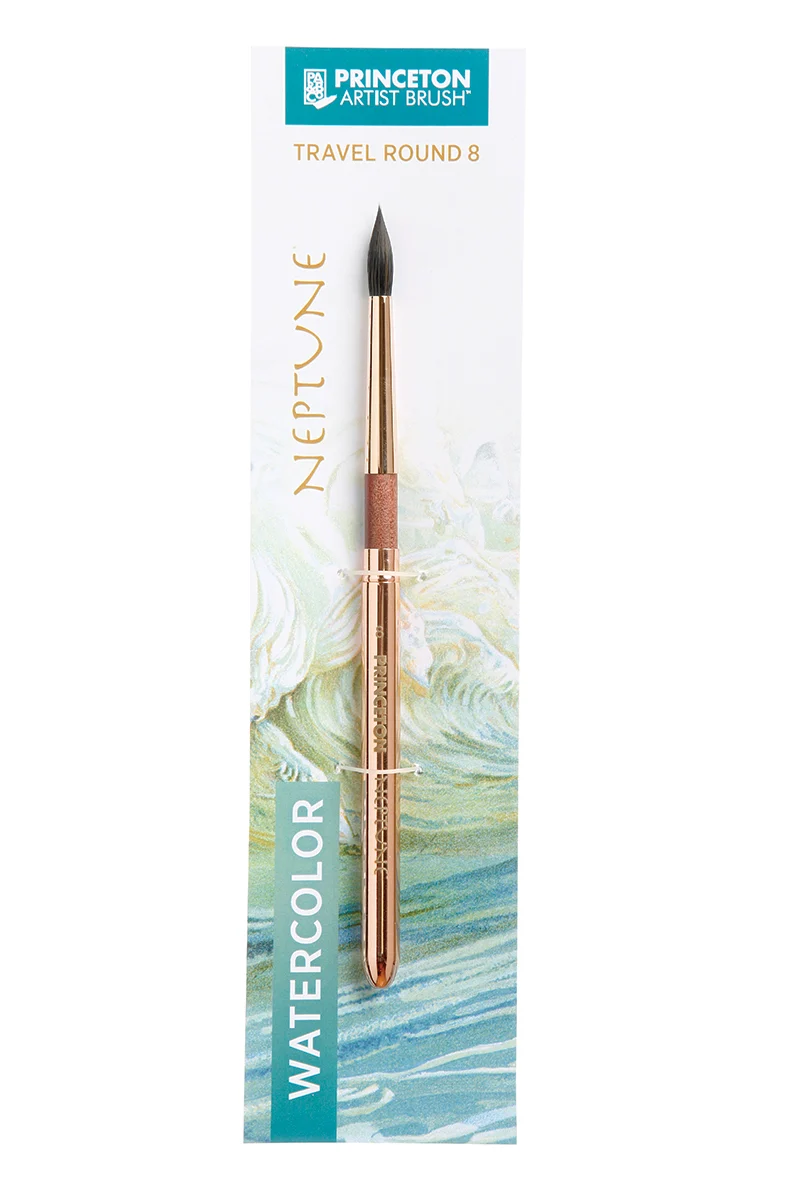 PRINCETON Neptune runder Reise-Aquarellpinsel Synthetik-Fehhaar