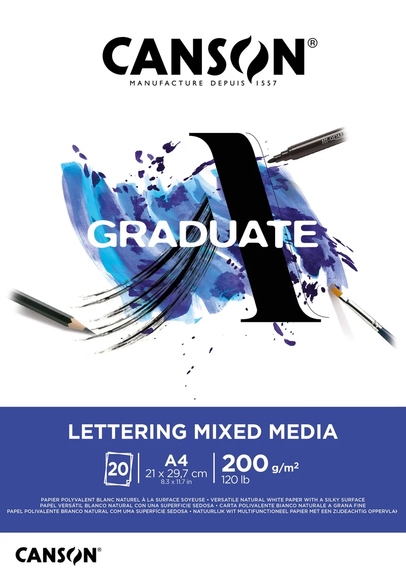 Canson Graduate Lettering Mix Media Block