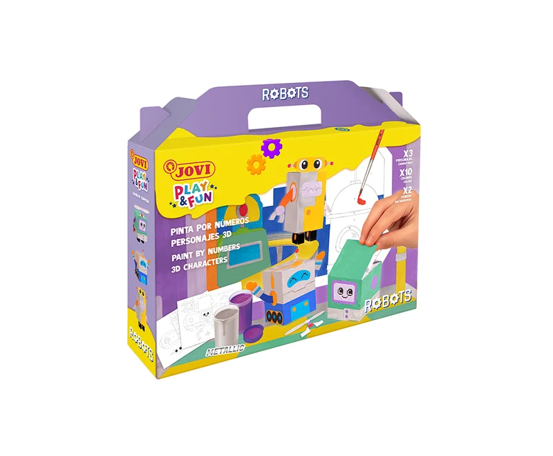 JOVI Play & Fun set per pittura a tempera a guazzo 17 pz