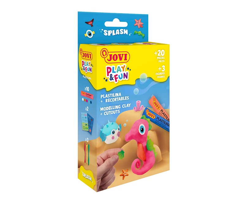 JOVI Play&Fun Mini σετ με φυσική πλαστελίνη