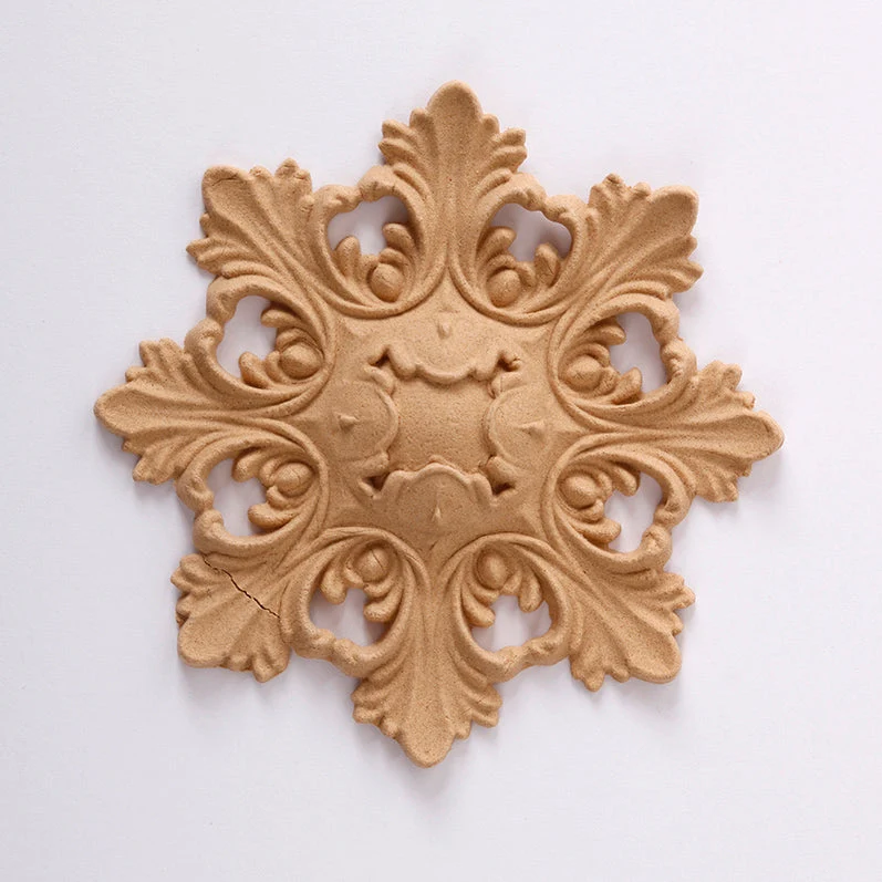 Biegbares Holz Pentart Rosette 9 x 6 cm