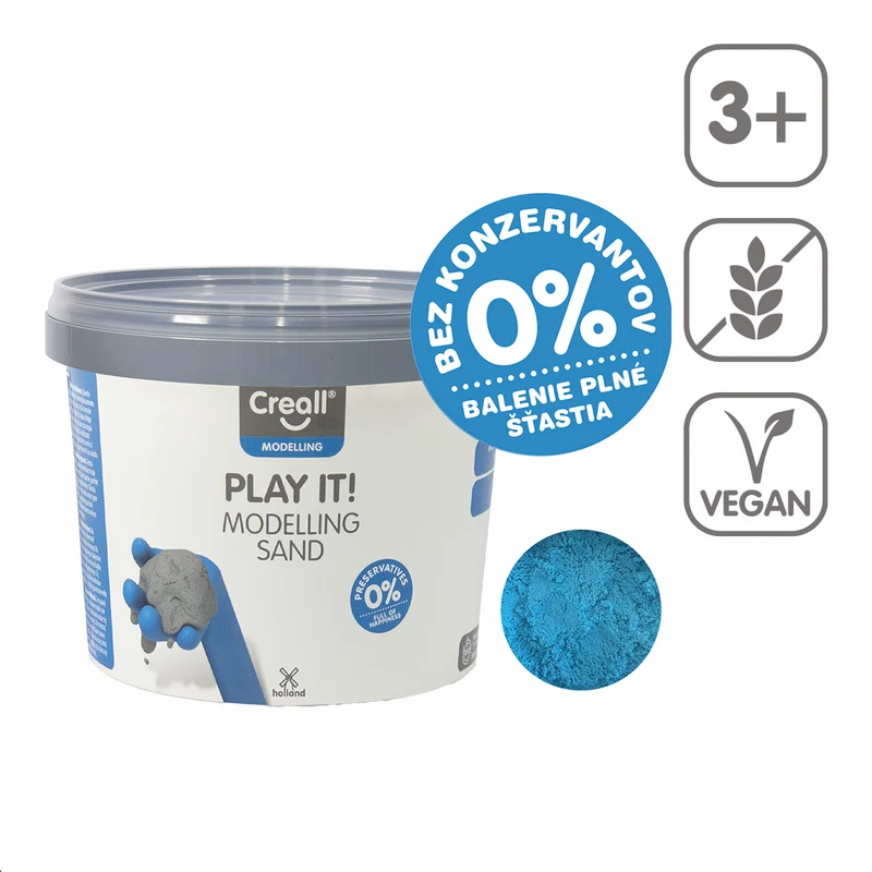 Sabbia da modellare Creall Play it! 750 g in barattolo