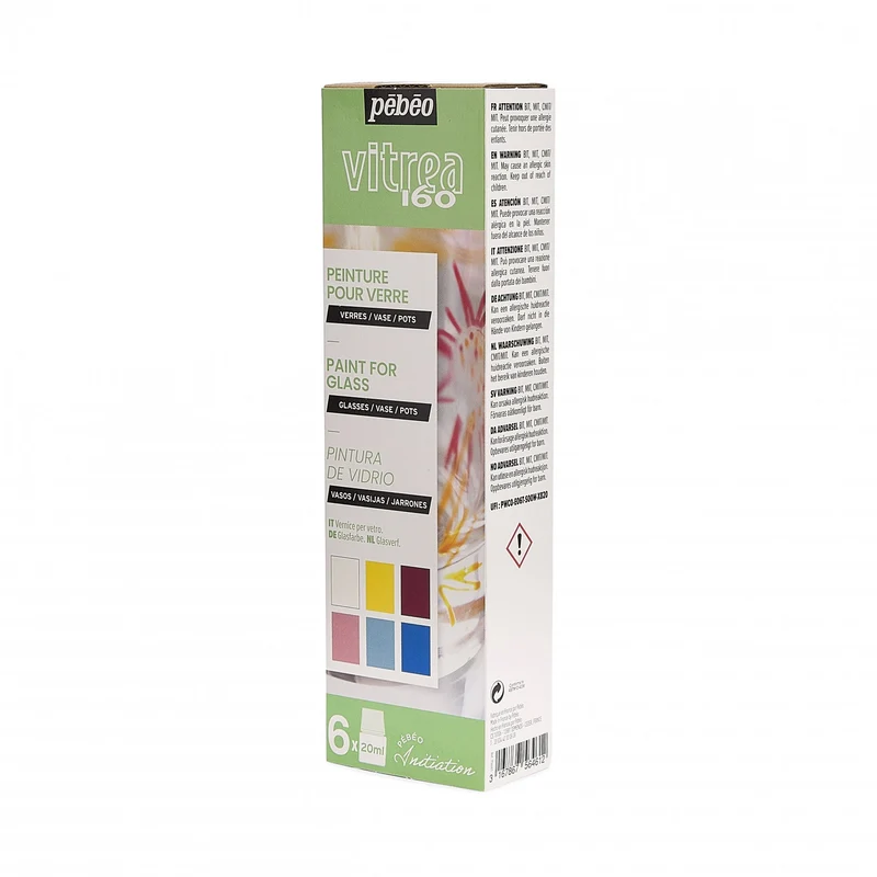 Pebeo Vitrea 160 Glasmalfarben-Set