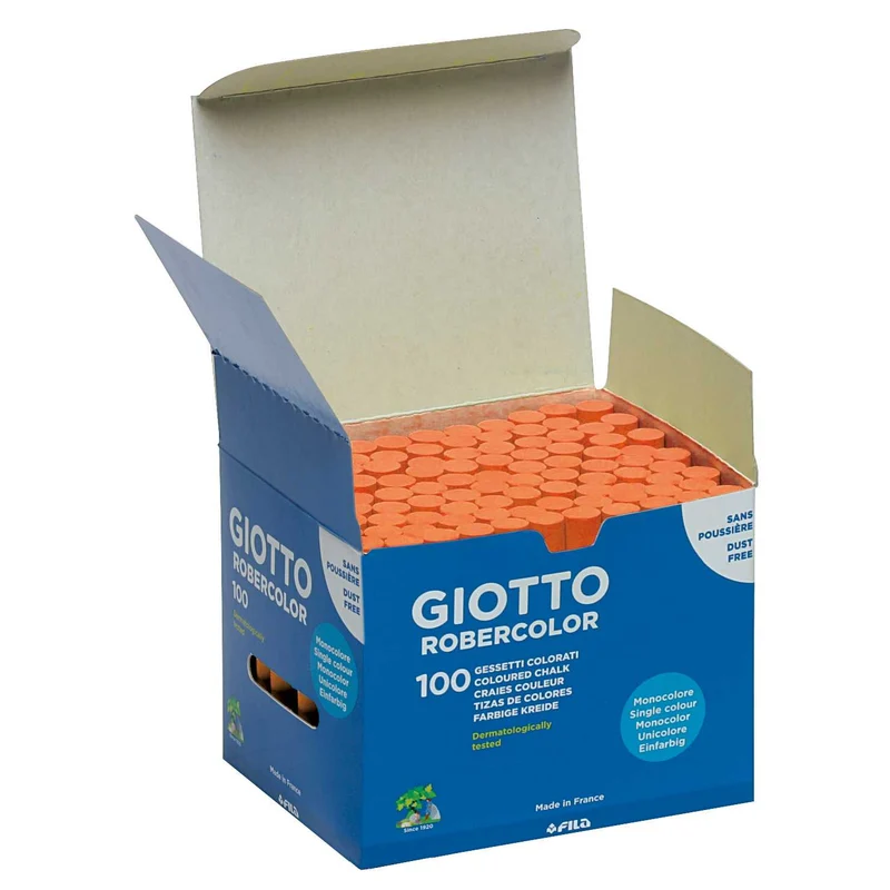 giotto robercolor κιμωλίες χωρίς σκόνη 100 τμχ