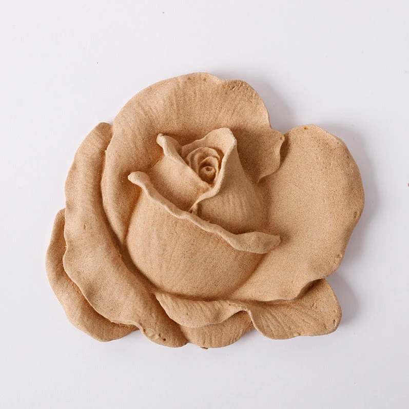 Biegbares Holz Pentart Rose 8,5 x 10 cm