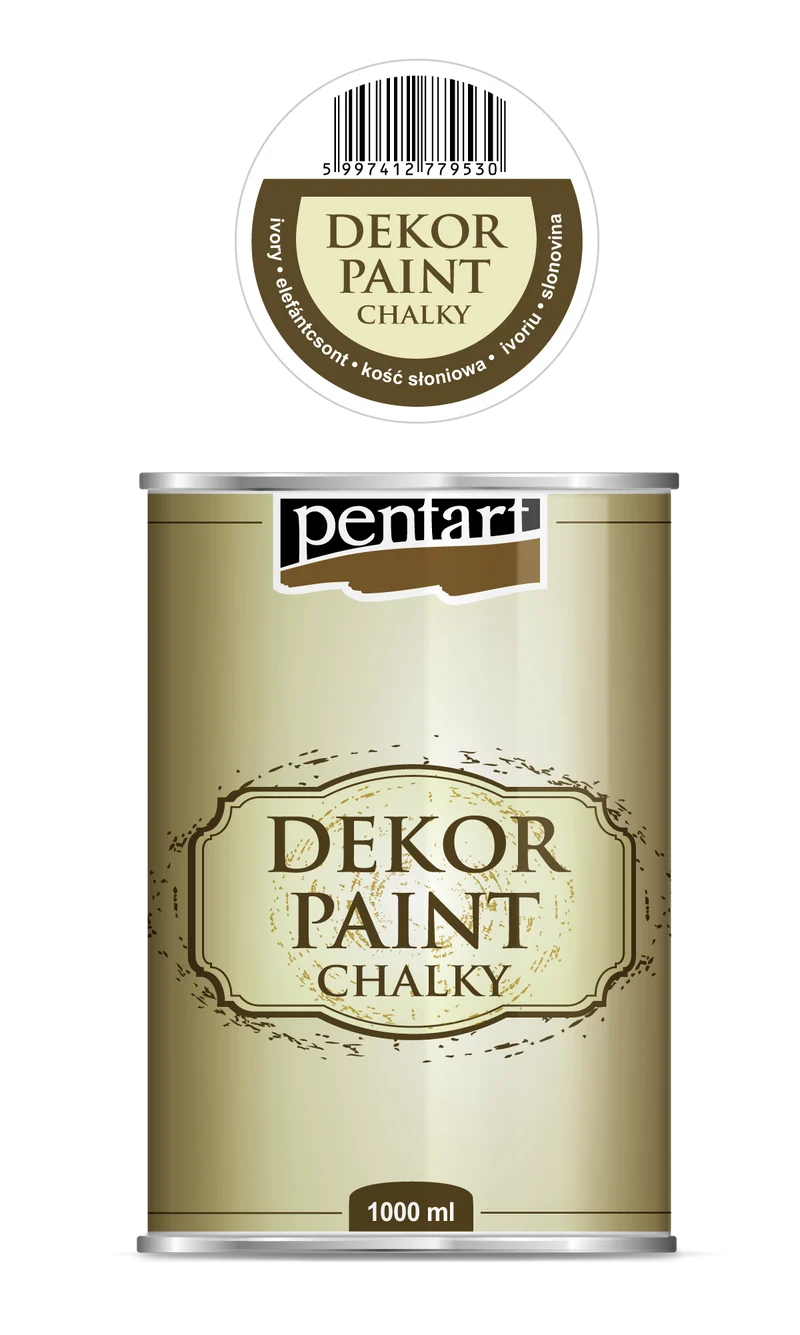 Kredasta dekorativna boja Pentart Chalky 1000 ml
