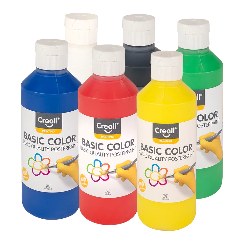 Temper barve Creall – set 6 × 250 ml, mešane barve