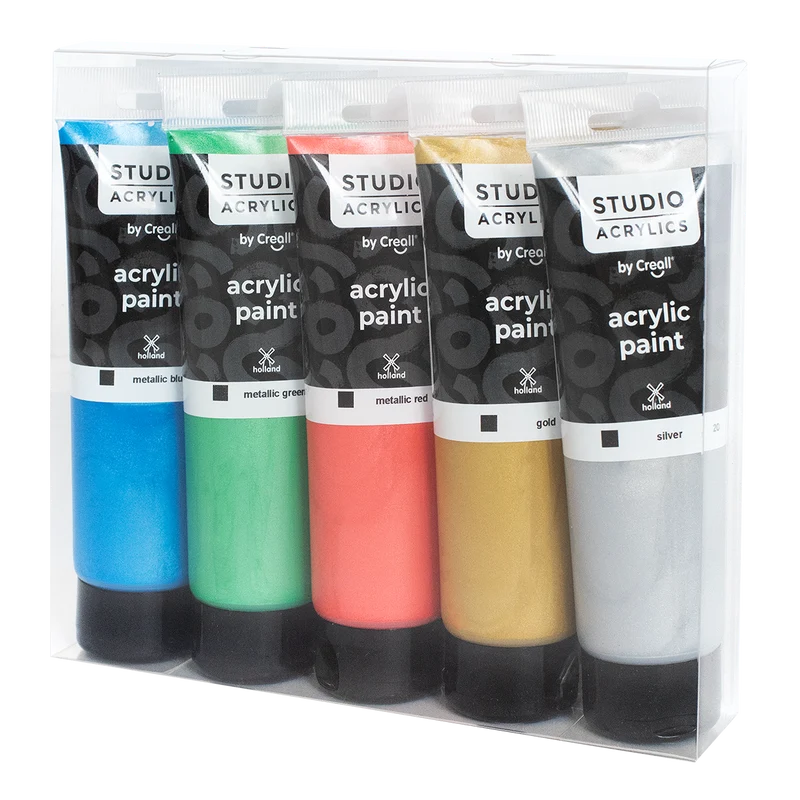 Creall set akrilnih boja Studio acrylics, 5 120 ml, mix